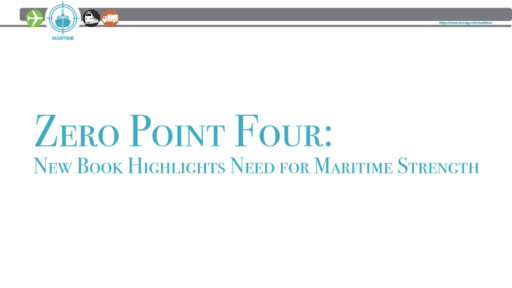 Zero Point Four: New Book Highlights Need for Maritime Strength