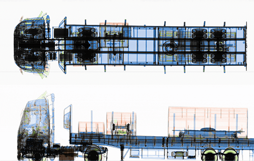 The importance of dual view technology, weapon seen from the top view, not from the side view. Together with dual view and high resolution images that can only be achieved by synergizing high and low energies enhanced by AI can real AI be trained to detect threats confidently. Linev images.